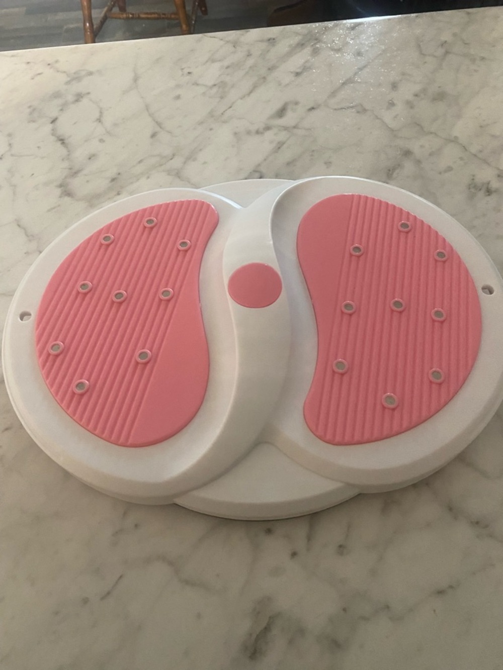 Pink & White Twist Stool Foot TWIST BOARD - Non-Branded Balance Twister